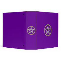 Pentagram Book of Shadows Spell Book Vinyl Binder