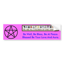 Pentagram-circumscribed Bumper Stickers