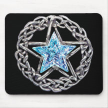 Pentagram Crystal Star Mouse Pad