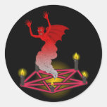 Pentagram demon devil swearing to sticker