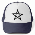 zaz_trucker_hat - Pentagram - Star - Evil - Horror - mystic - spiritual - goth