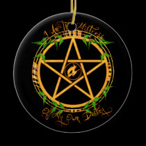 Pentagram Mistress of Destiny Imbolc Ornament ornaments