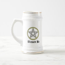 Pentagram Pentacle Beer Stein Witchy Mug