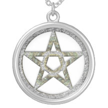 Pentagram Silver Necklace Pentacle