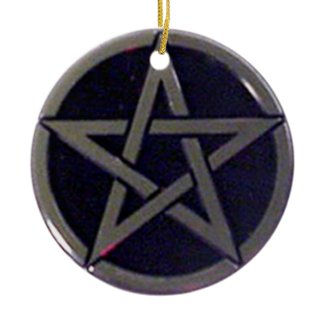 Pentagram Silver Ornament or Pendant ornament