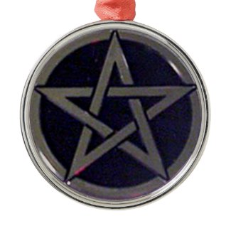 Pentagram Silver Ornament or Pendant ornament