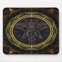 Pentagram Snakes Mouse Pads