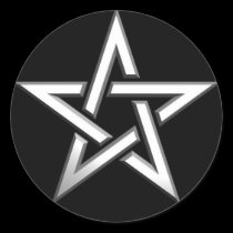Pentagram-star stickers