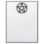 Pentagram Symbol on White Custom Letterhead