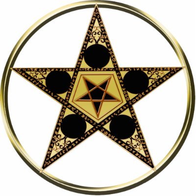 Pentagram with inverted Star Photo Cutouts by pentagramstar