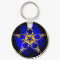 Pentagram With Upside Down Star keychains by pentagramstar Pentagram With Upside Down Star keychains