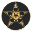 Pentagram With Upside Down Star stickers