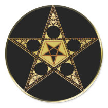 Pentagram With Upside Down Star stickers by pentagramstar Pentagram With Upside Down Star stickers