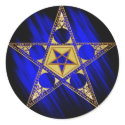 Pentagram With Upside Down Star stickers by pentagramstar Pentagram With Upside Down Star stickers