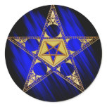 Pentagram With Upside Down Star Stickers