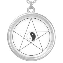 Pentagram Yin Yang Custom Necklace