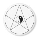 Pentagram Yin Yang magnets