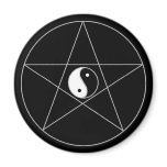 Pentagram Yin Yang Refrigerator Magnets