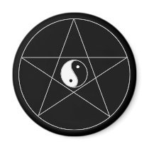 Pentagram Yin Yang Refrigerator Magnets