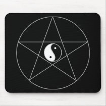 Pentagram Yin Yang Mouse Mats