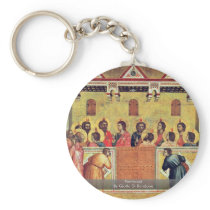 Pentecost By Giotto Di Bondone Keychains
