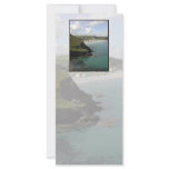 Pentewan. Cornwall. Scenic coastal view. Customized Rack Card