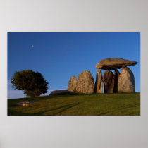 Pentre Ifan with Moon Photograph Print