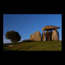 Pentre Ifan with Moon Photograph posters