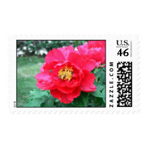 Peonies and Busy Bees:) Stamps