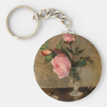 Peonies Berthe Morisot Fine Art Key Chains