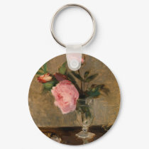 Peonies Berthe Morisot Fine Art keychains