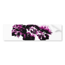 Peonies bumper stickers