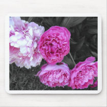 Peonies Bush Mouse Mats