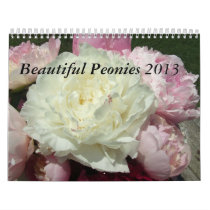 Peonies Flower Calendar 2013 calendars