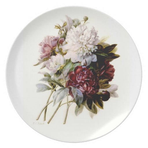 Peonies Party Plates