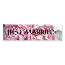Peony 2 Bumper Sticker bumper stickers by CreatureCreations Peony 2 Bumper Sticker bumper stickers