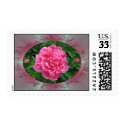 Peony and buds stamp