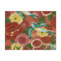 Peony Birds Postcard