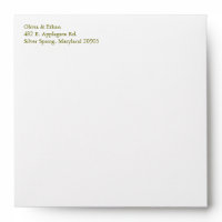 Peony Blooms Wedding Invitation Square Envelopes