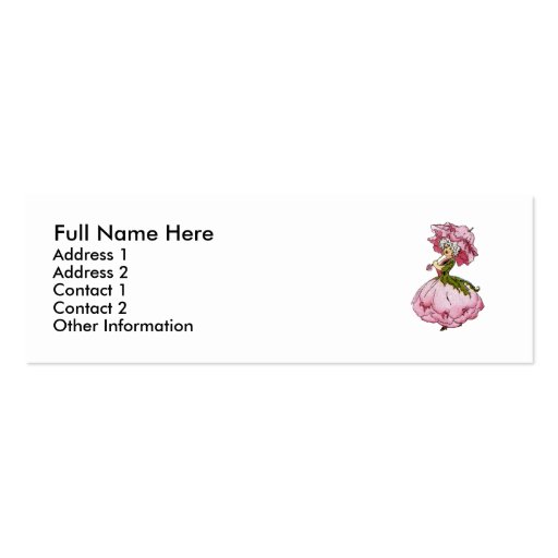 Peony Business Card Templates (front side)