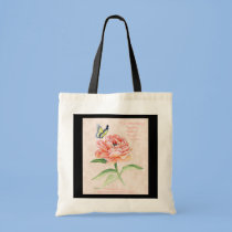 Peony &Butterfly Budget Tote bags