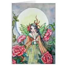 Peony Dawn Fairy - Blank Card