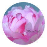 Peony Flowers Wedding Invitation Seals sticker