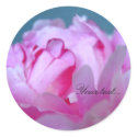 Peony Flowers Wedding Invitation Seals stickers