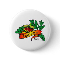 Peony - Indiana State Flower buttons