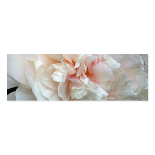 Peony Petals Business Card Template (back side)