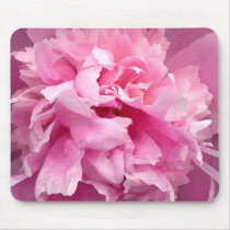 Peony, Pink mousepad mousepads
