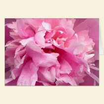Peony, Pink note cards cards