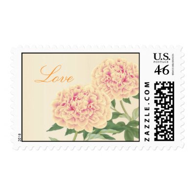 Peony Postage (Yellow)