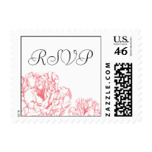 Peony RSVP Stamp